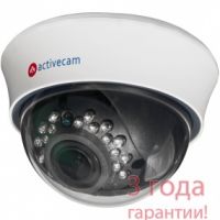 Внутренняя купольная HD-TVI камера 720p? ActiveCam AC-TA363IR2 с вариофокальным объективом и ИК-подсветкой